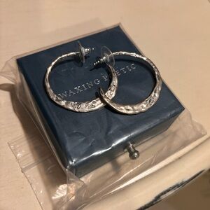 Waxing Poetic Hoop Earrings
